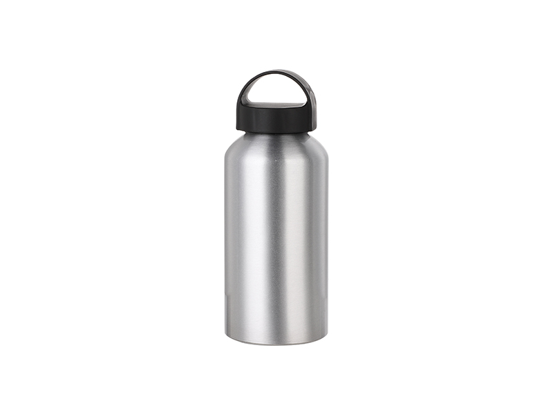 Sublimation 500ml Aluminium Water Bottle W/handle (Silver) - JTrans ...