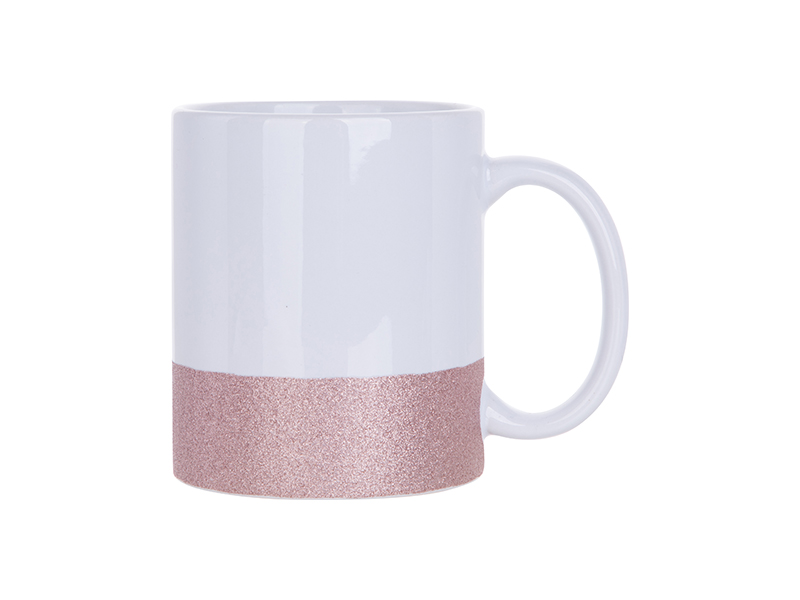 Sublimatible Glitter Ceramic Mugs 11oz