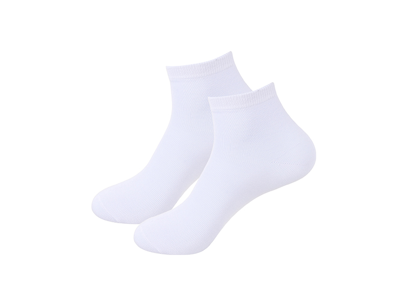 25cm Men Sublimation Ankle Socks (Full White) MOQ: 600pairs - JTrans ...