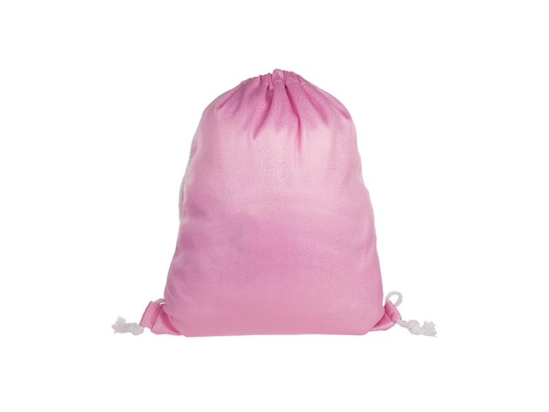 Sublimation Glitter Drawstring Backpack (Pink) - JTrans Heat Press ...