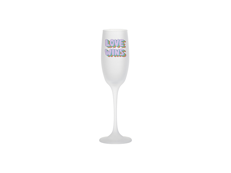 Sublimation frosted wine flute 6oz.