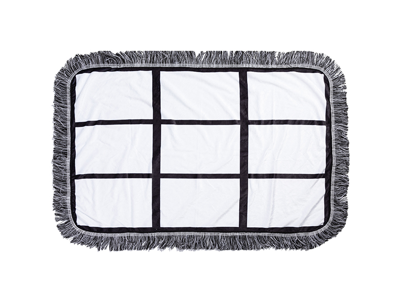 Sublimation 9 Panel Plush Throw Blanket