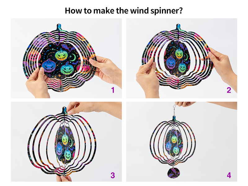 Double-Sided Sublimation Blanks Aluminium Wind Spinner Flower
