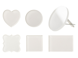 Sublimation Acrylic Car Air Freshener Holder(Heart, 5*5*4.3cm)
