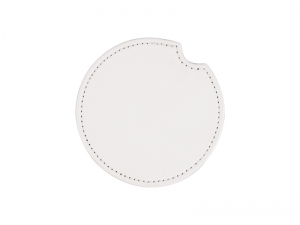 Sublimation PU Leather Car Mug Coaster (6.5cm)
