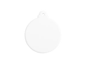 UV Bisque Ceramic Ornament (RND shape,8*7cm)