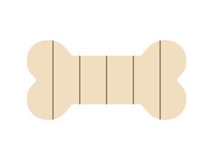 Sublimation Blanks Bone Shaped Sign (25.4*12.7*1.5cm)