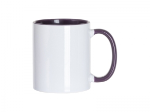 Wholesale 11oz Sublimation Blanks Clear/Frosted Glass Mug with Handle