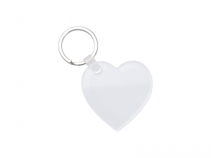 Sublimation Acrylic Keyring (Heart, 5*5*0.4cm)