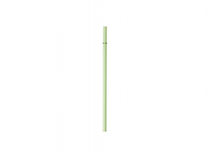 23cm Plain Straight Green Glass Straw
