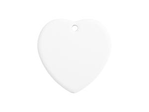 UV Bisque Ceramic Ornament (Heart shape,6.7*6.7cm)