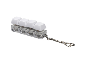 Sublimation Keyboard Fidget Keychain(Four-Key, LED)